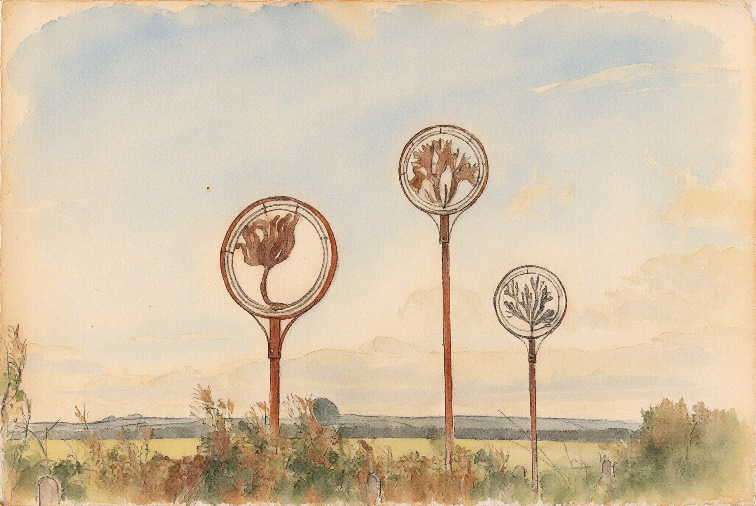 way finding sculptures sketch