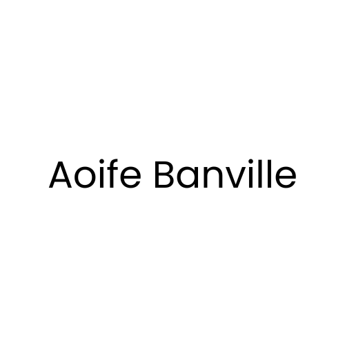 Text that reads 'Aoife Banville' centered on a white background.