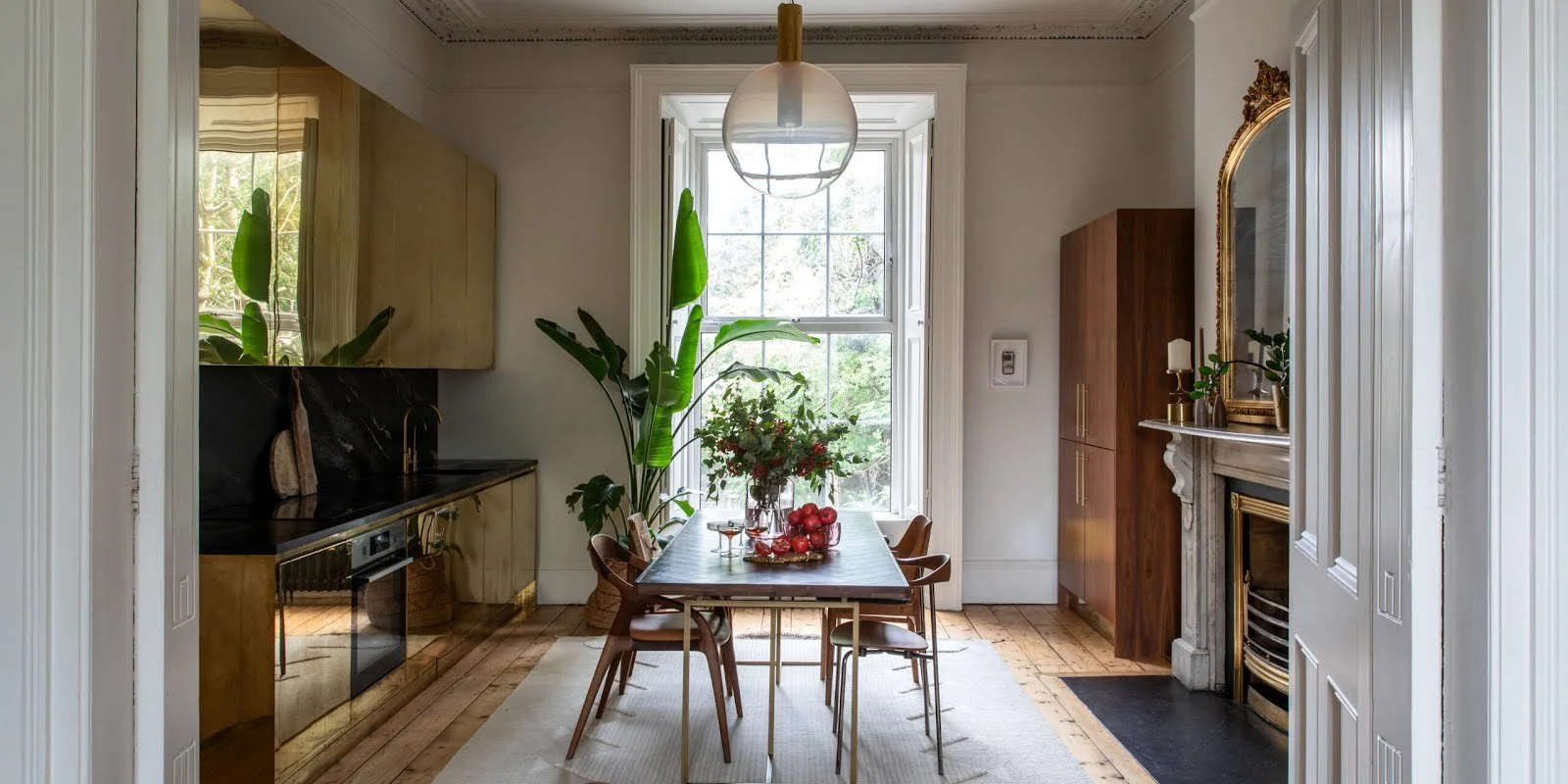 brass kitchen design for Chupi