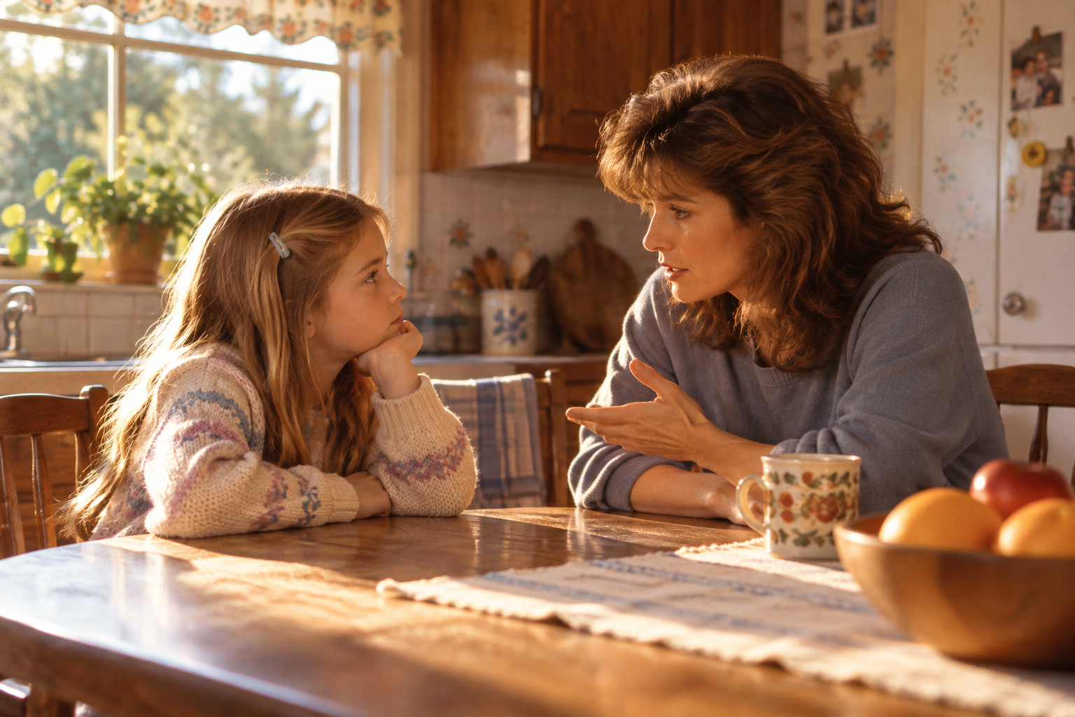 Nostalgic Kitchen Conversation