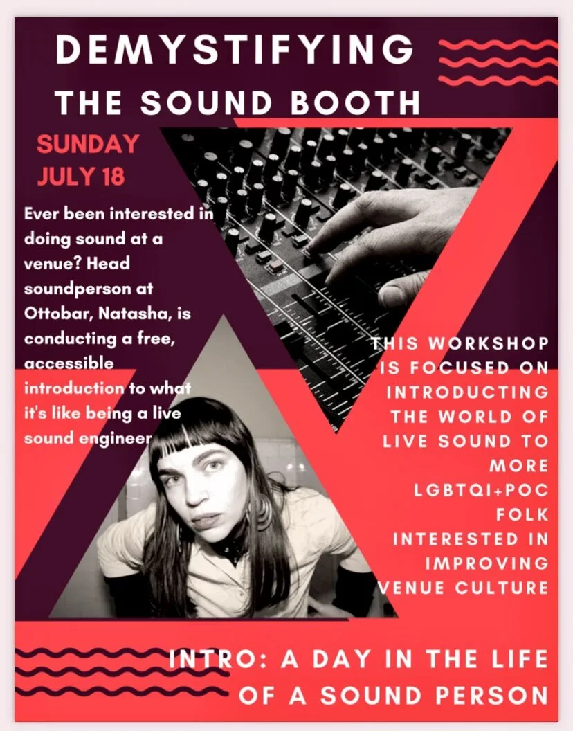 Demystifying the Sound Booth: A Day in the Life of a Soundperson- SOLD OUT