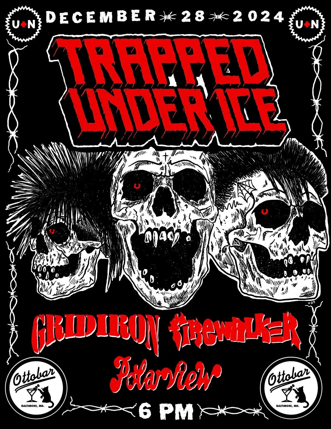 Sold out-- Trapped Under Ice, Gridiron, Firewalker &amp; Polarview