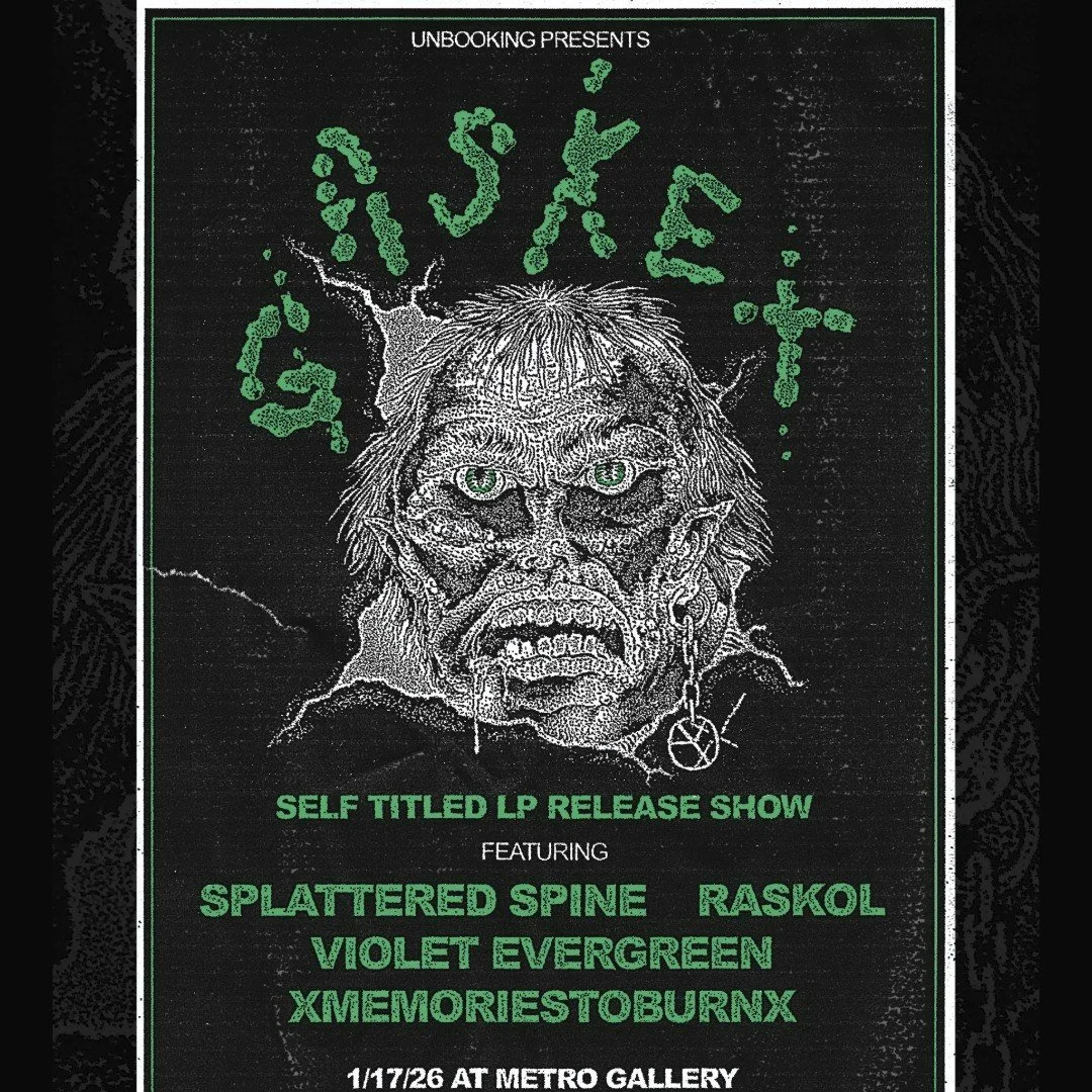 GASKET w/ Splattered Spine, Raskol, Violet Evergreen and xmemoriestoburnx