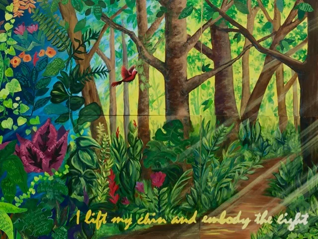 Mt. Horeb Mental Wellness Mural, 2018 (detail, light)