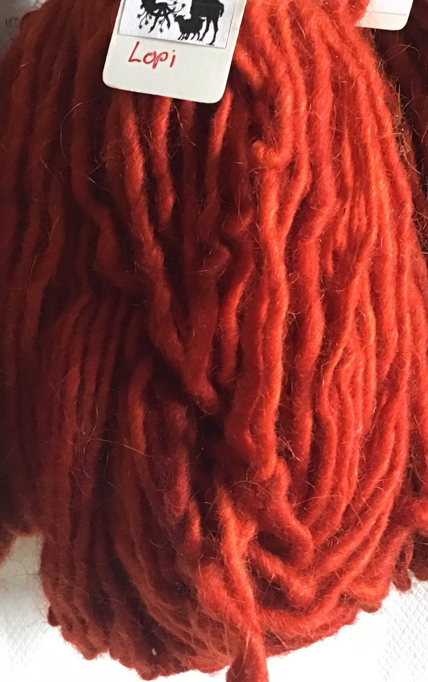 2020 - Yarn - Lopi - Chinese Red over white.JPG