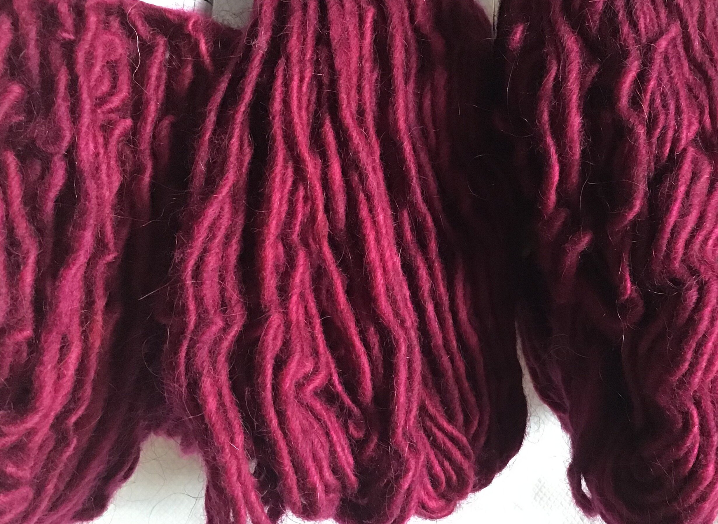 2020 - Yarn - Lopi - Plum over white 2.JPG