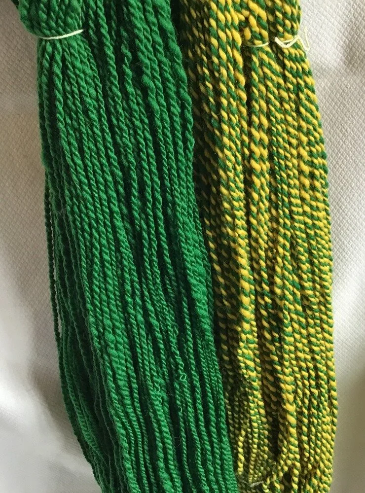 2020 - Yarn - Handspun set - 1544-3488 - green-yellow 4.JPG