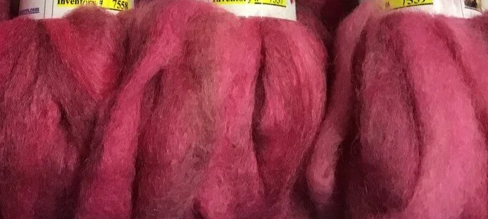 2020 - Roving BFL-Silk - Cherry  1.JPG