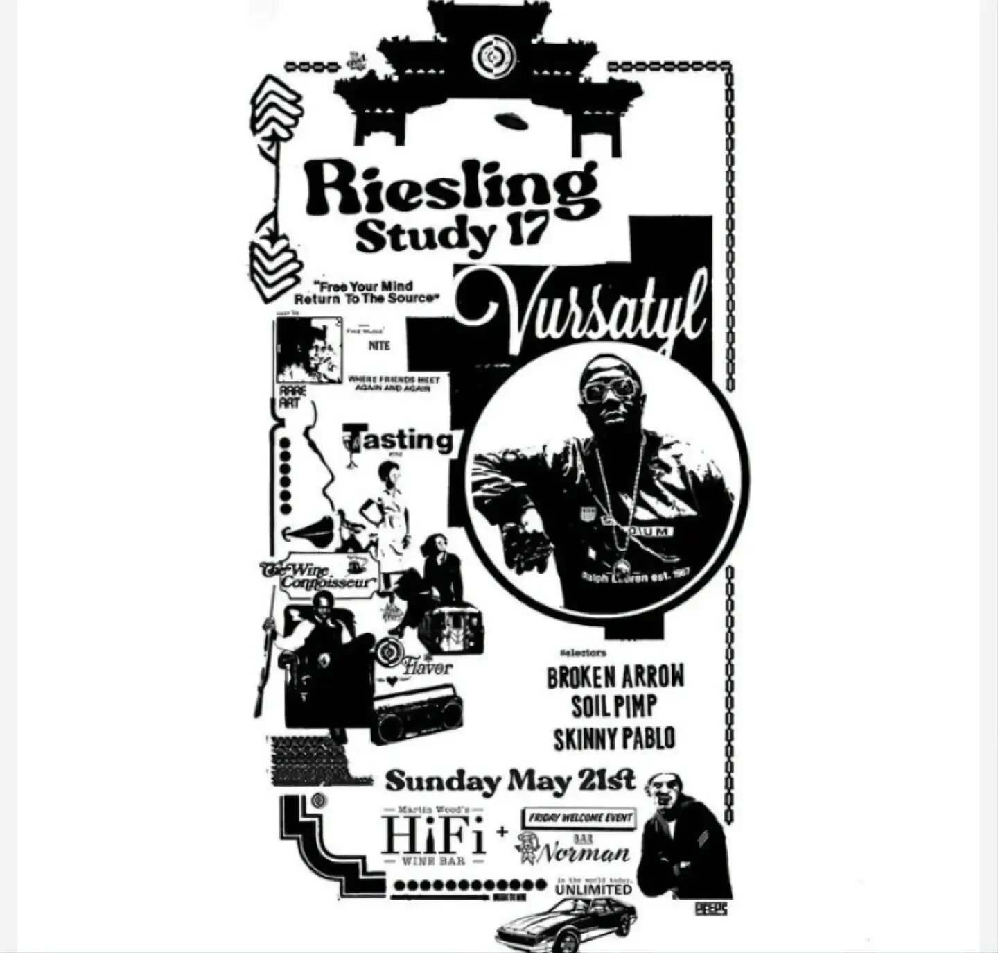 Rieslingstudy 17 weekend is coming to PDX.

Join us on Friday 5.19 at @barnormanpdx and 5.21 at @hifiwinebar feat. a live performance from @vursatyl1

@bowampersandarrow &amp; @soilpimp
Will be breaking out their finest records to pair with the wines