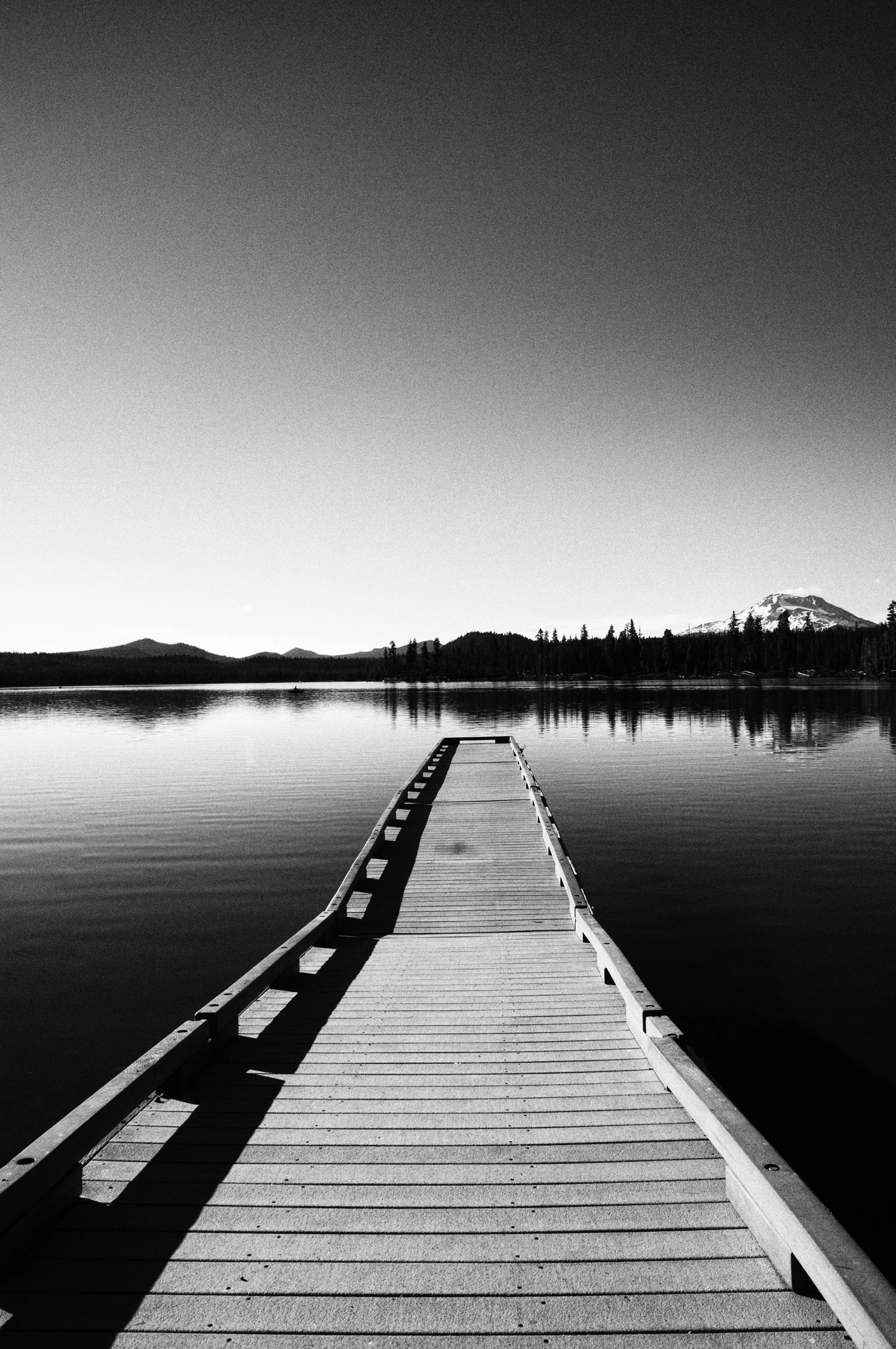 Dock at Lava Lake, Oregon Cascades