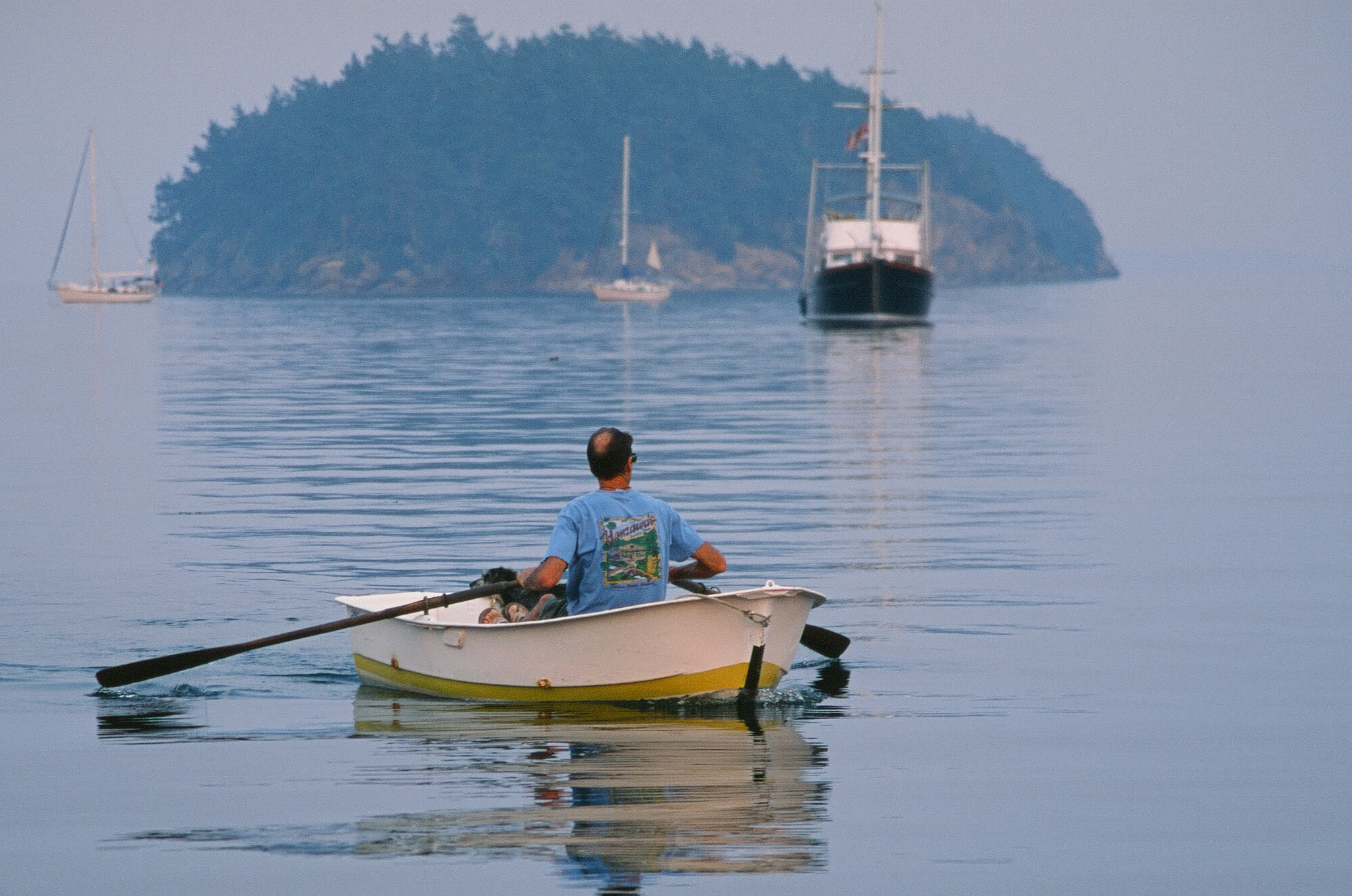 Smoke on the Water, Sucia Island, Washington. Fuji Provia RDP 100f