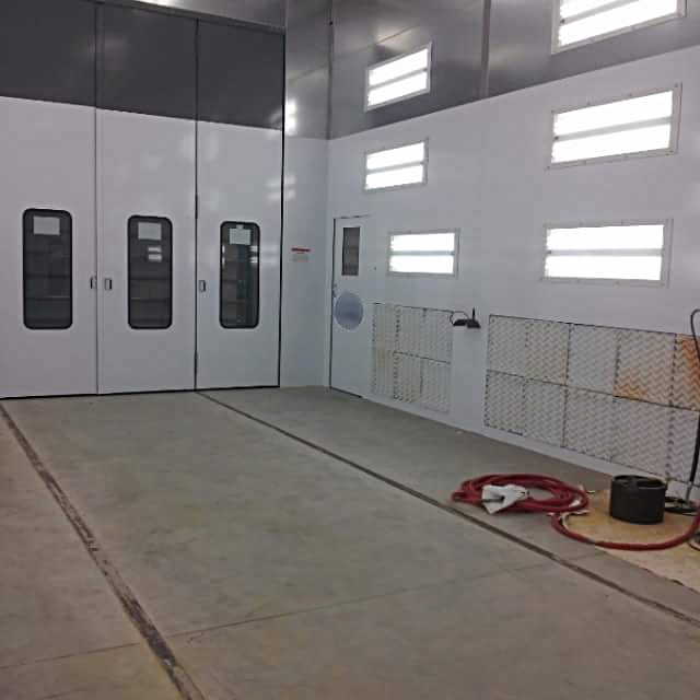   Our state of the art paint booth  