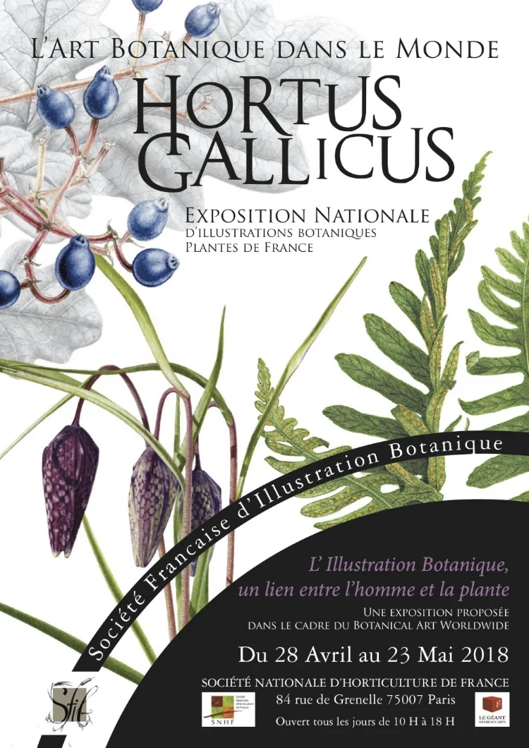 Hortus Gallicus poster, designed by Florence Gendre.