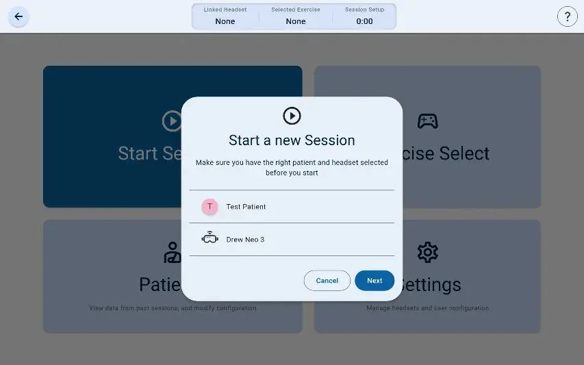 Headset tab