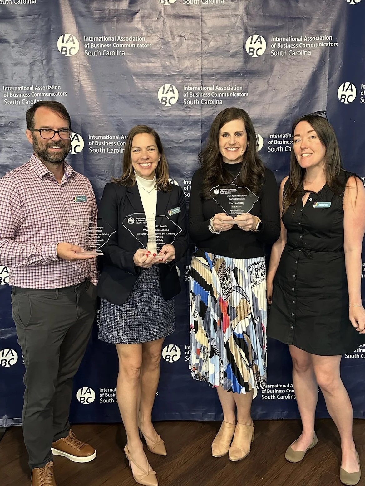 Flock and Rally Receives Three Honors at the 2025 IABC/SC Palmetto Award