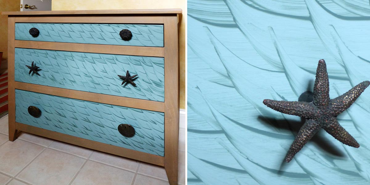  Decorative Treatment Chest of Drawers 