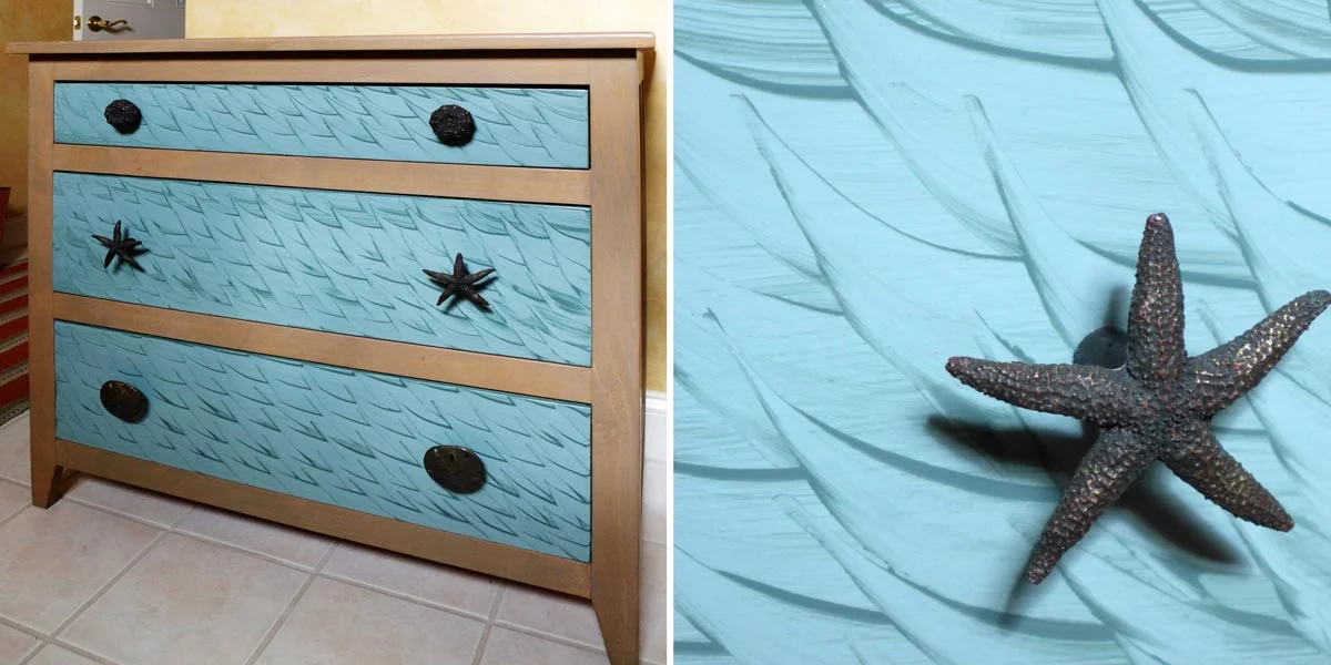 Decorative Treatment Chest of Drawers