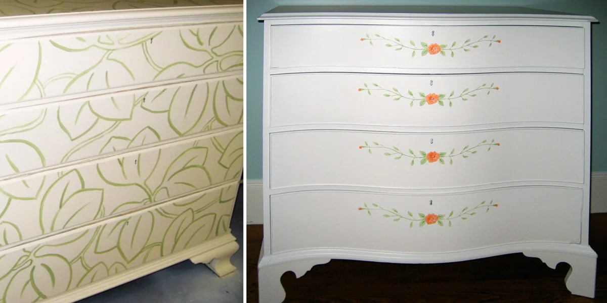 Hand Painted Chest of Drawers