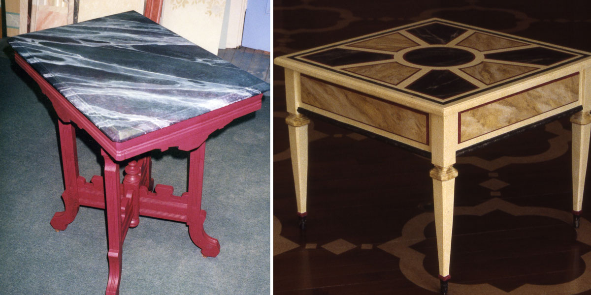  Marble Treatments on Furniture 