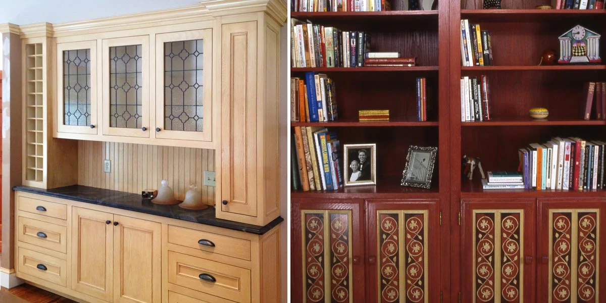 Distressed and Antiqued Wall Cabinets