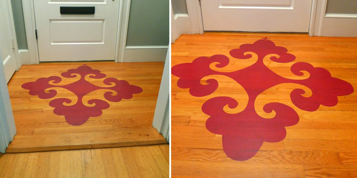 Decorative Flourish on Floor