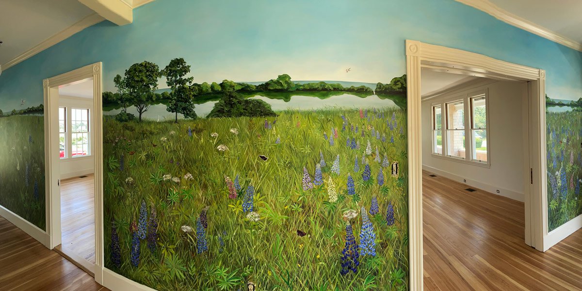  Lupine Mural - In Collaboration with Artist Christine Prosser 