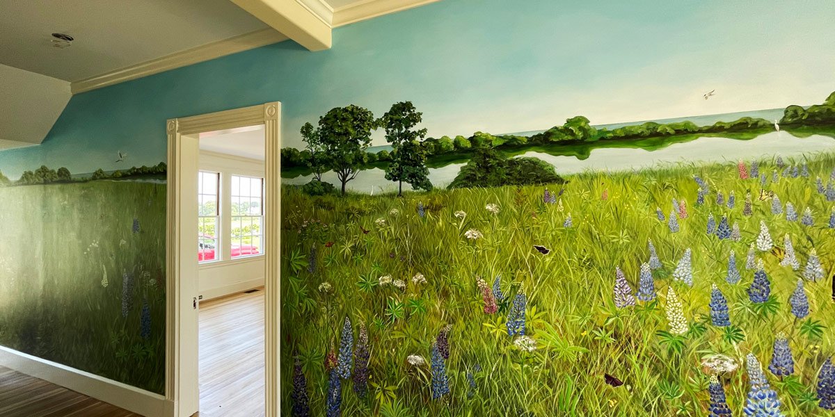  Lupine Mural - In Collaboration with Artist Christine Prosser 