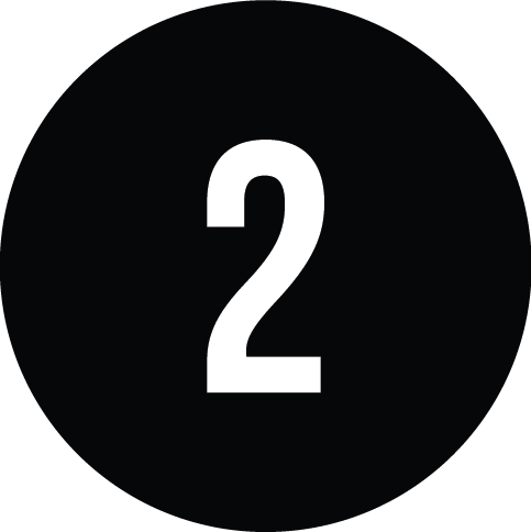 Black background with a large white question mark and the number 2 in the center.