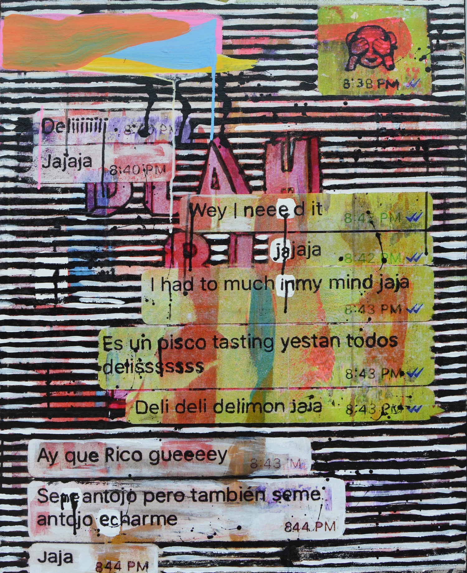 Photo Screen Text Messages of a Mexican Girl in Miami #2 