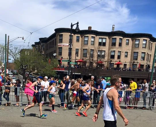 Dave running the final miles of the 2017 marathon