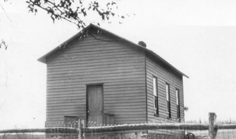 Early image of the Ashburn Colored School.