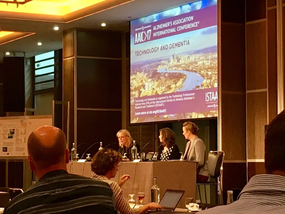 The distinguished panel addressing the Technology Interest Group at 2017 AAIC in London, UK