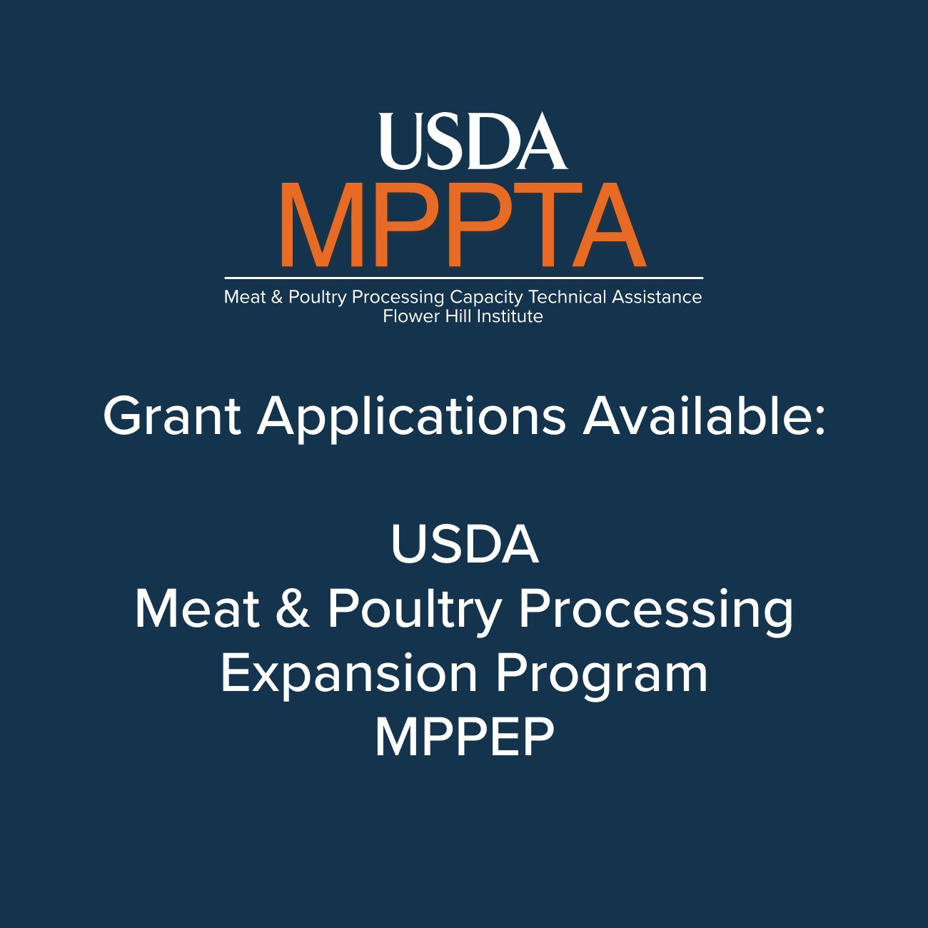 Grant Applications Now Available for USDA Meat and Poultry Processing
