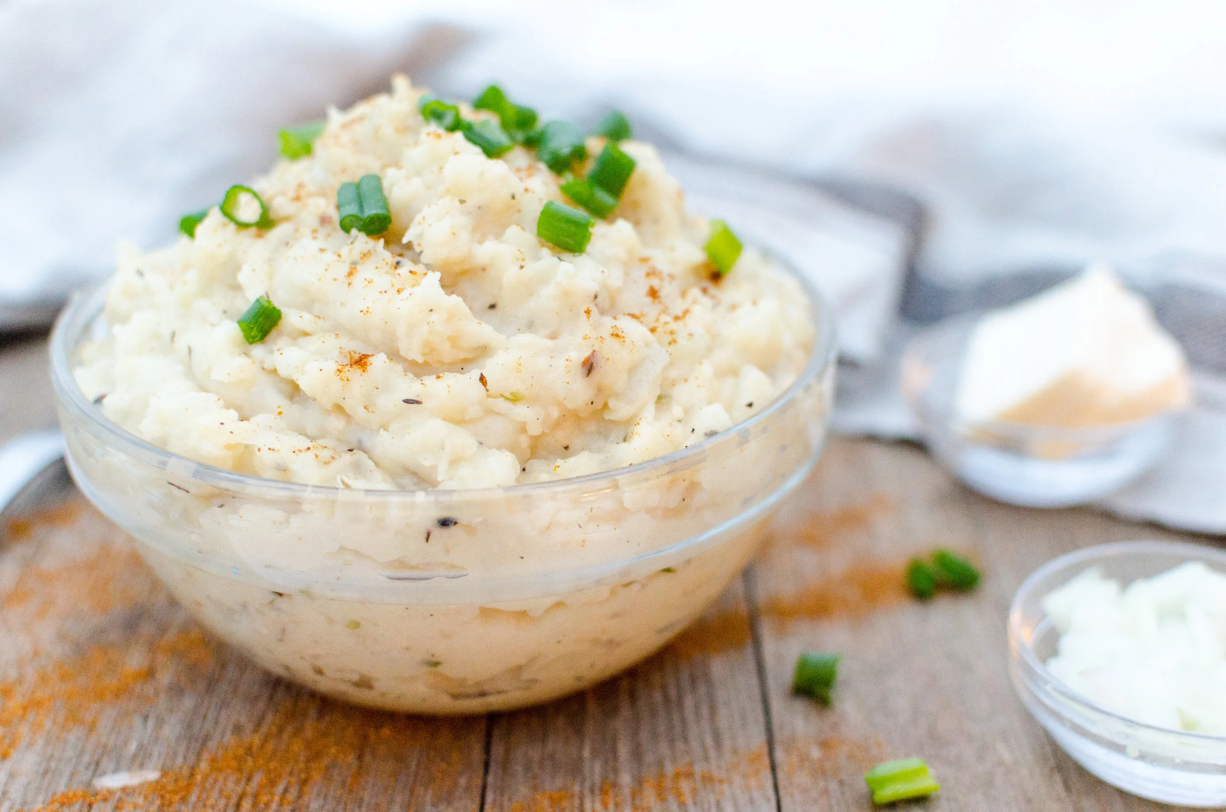 Gluten-Free Cauliflower Mashed Potatoes (Dairy-Free Optional)