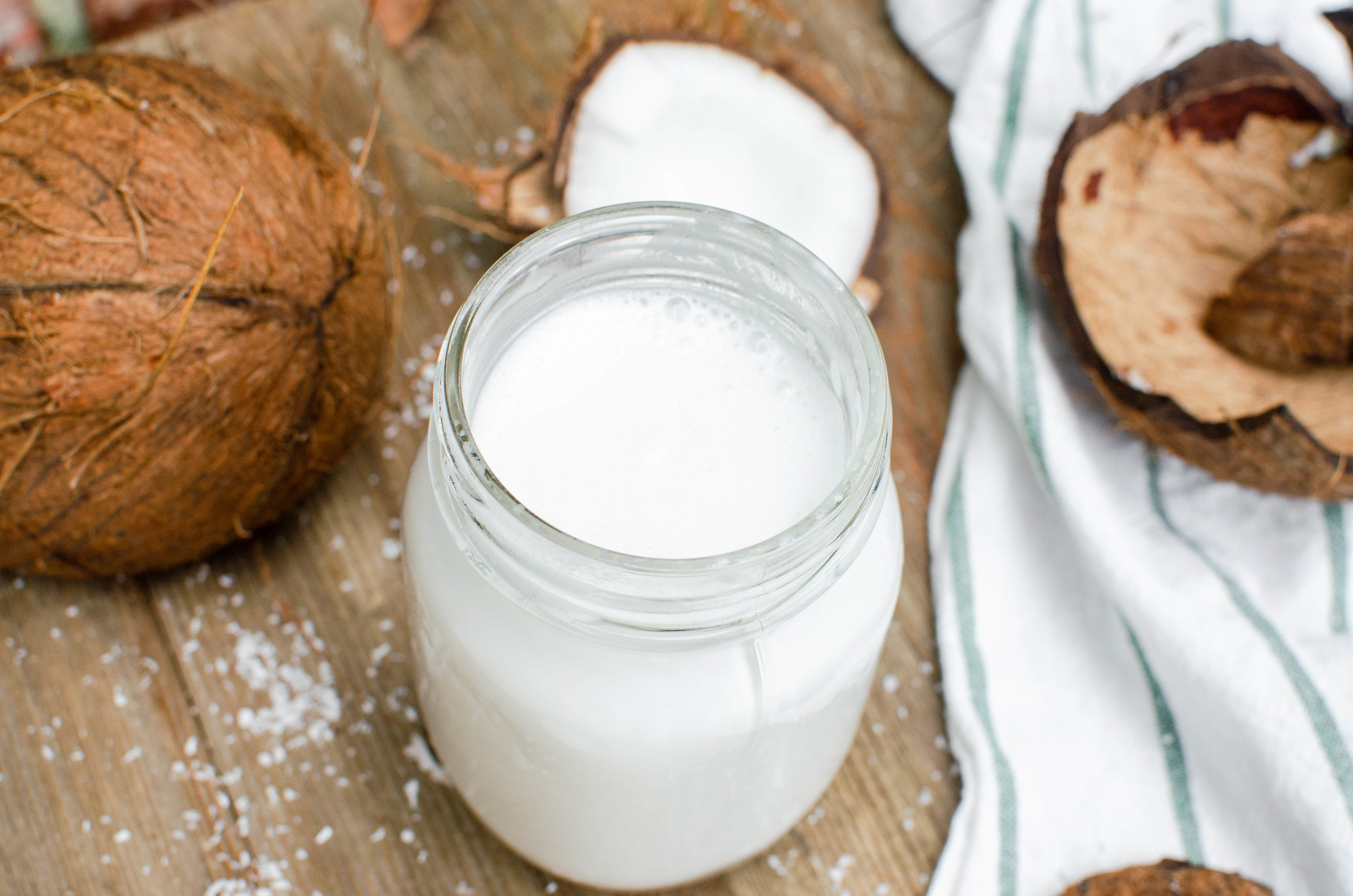 Gluten-Free, Vegan Fresh Coconut Milk &amp; Cream