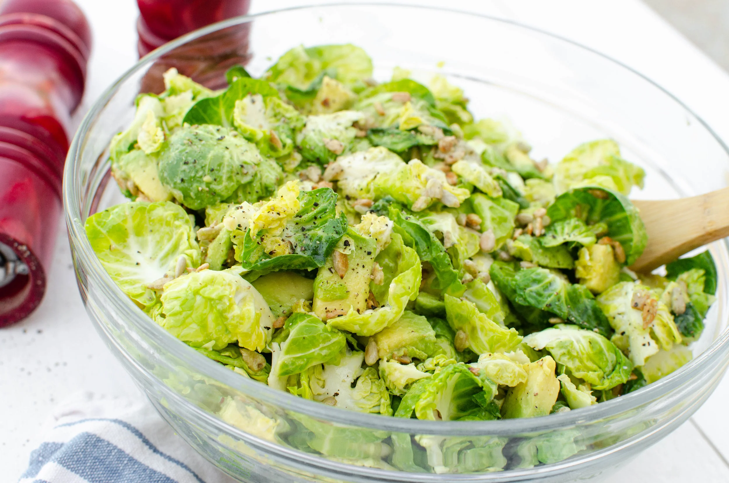 Gluten-Free, Vegan Light &amp; Lemony Brussels Sprouts Salad