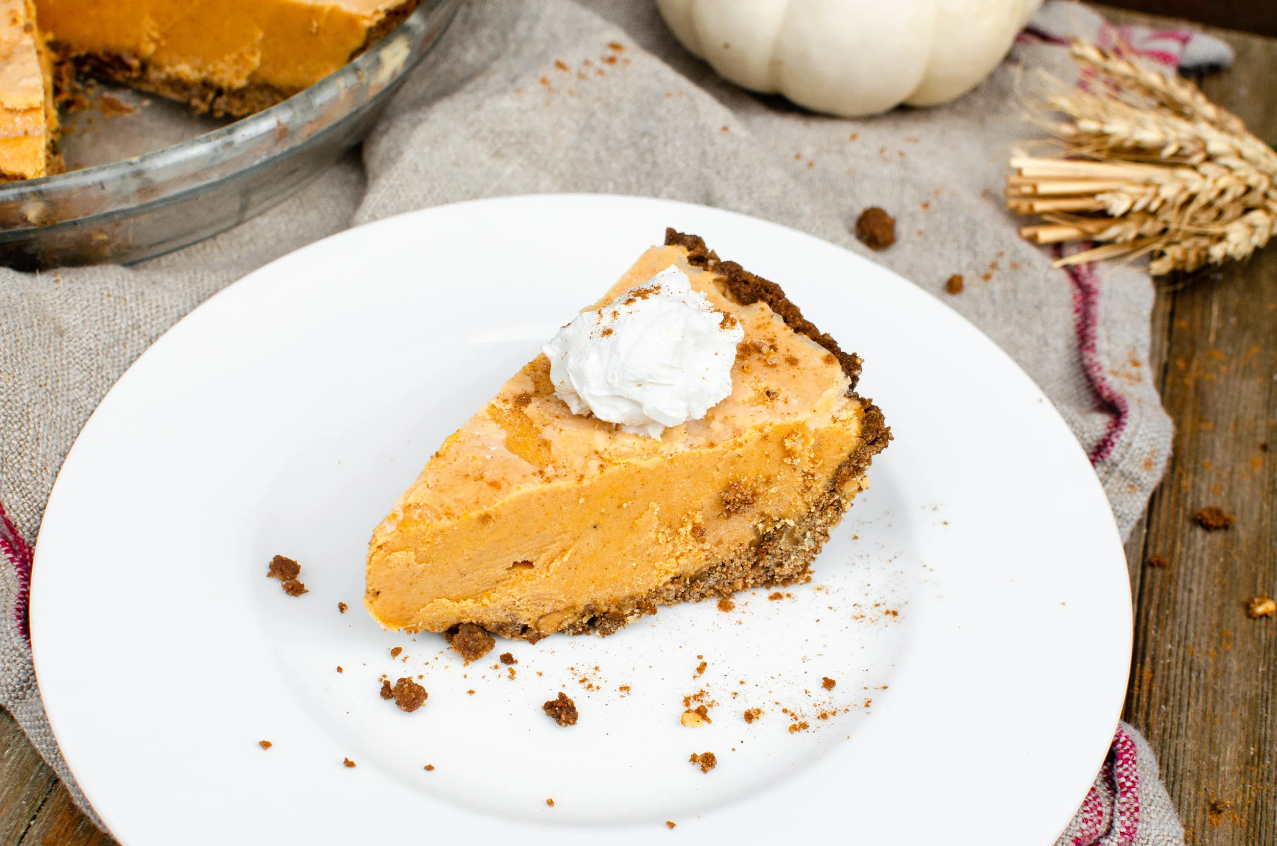 Gluten-Free, Dairy-Free Pumpkin Ice Cream Pie