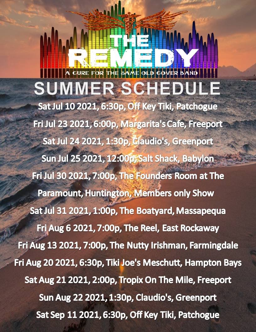 Summer 2021 Schedule
