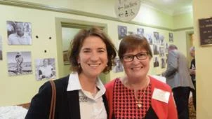 Fiona Macarthur,AWI with Irene Croake “Oak Hills” Pyramul