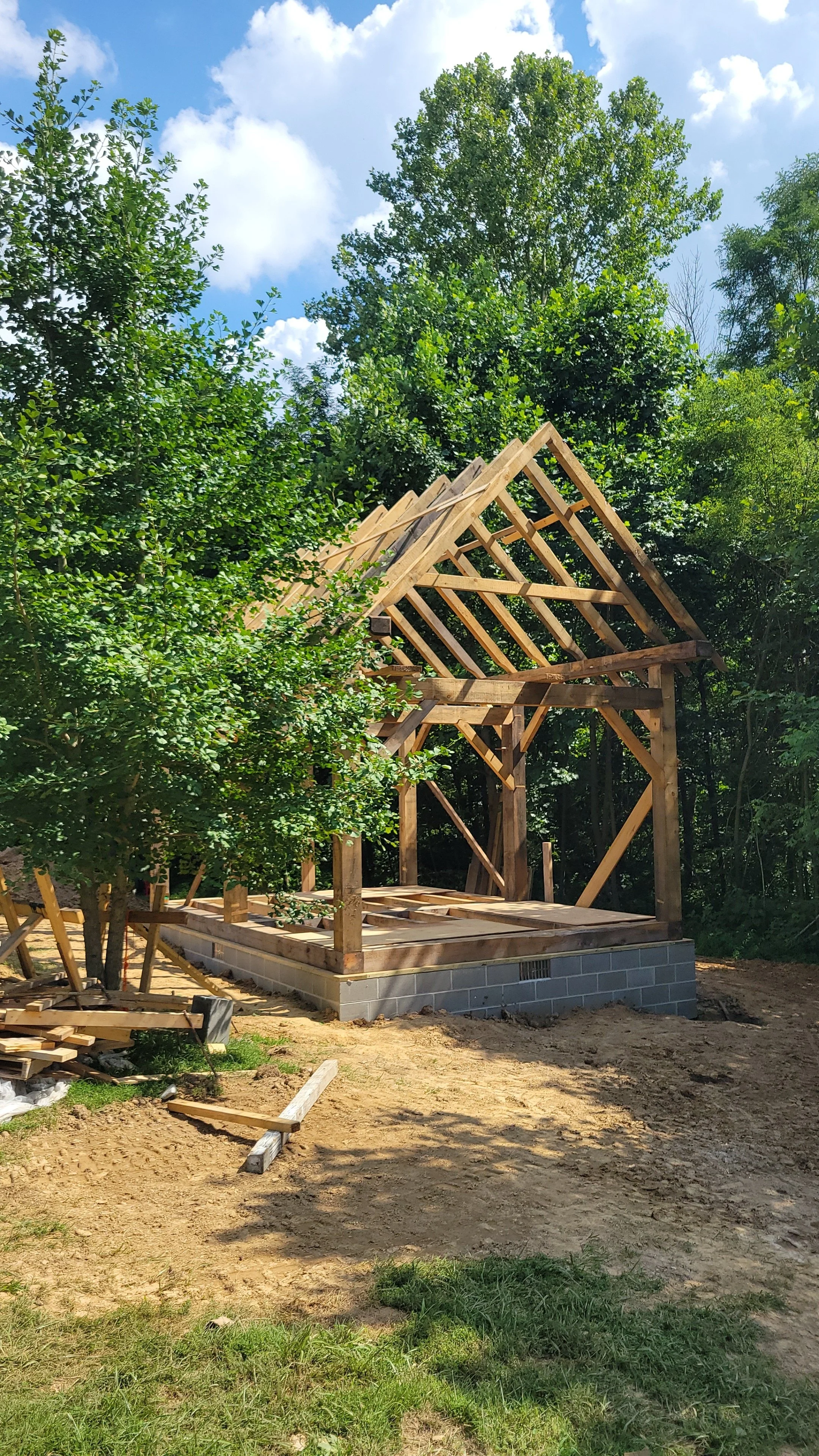 White Pine Timber Frame