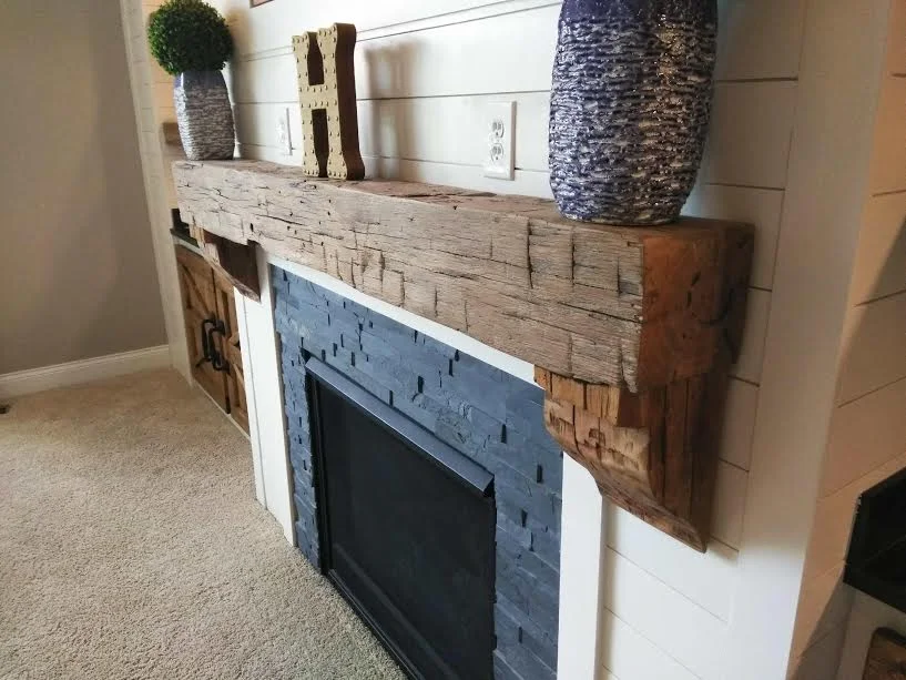 Barn Beam Mantels — Divine Heritage Barns - Barn Reclamation and Reclaimed Barn  Wood Products - Greenfield, Indiana