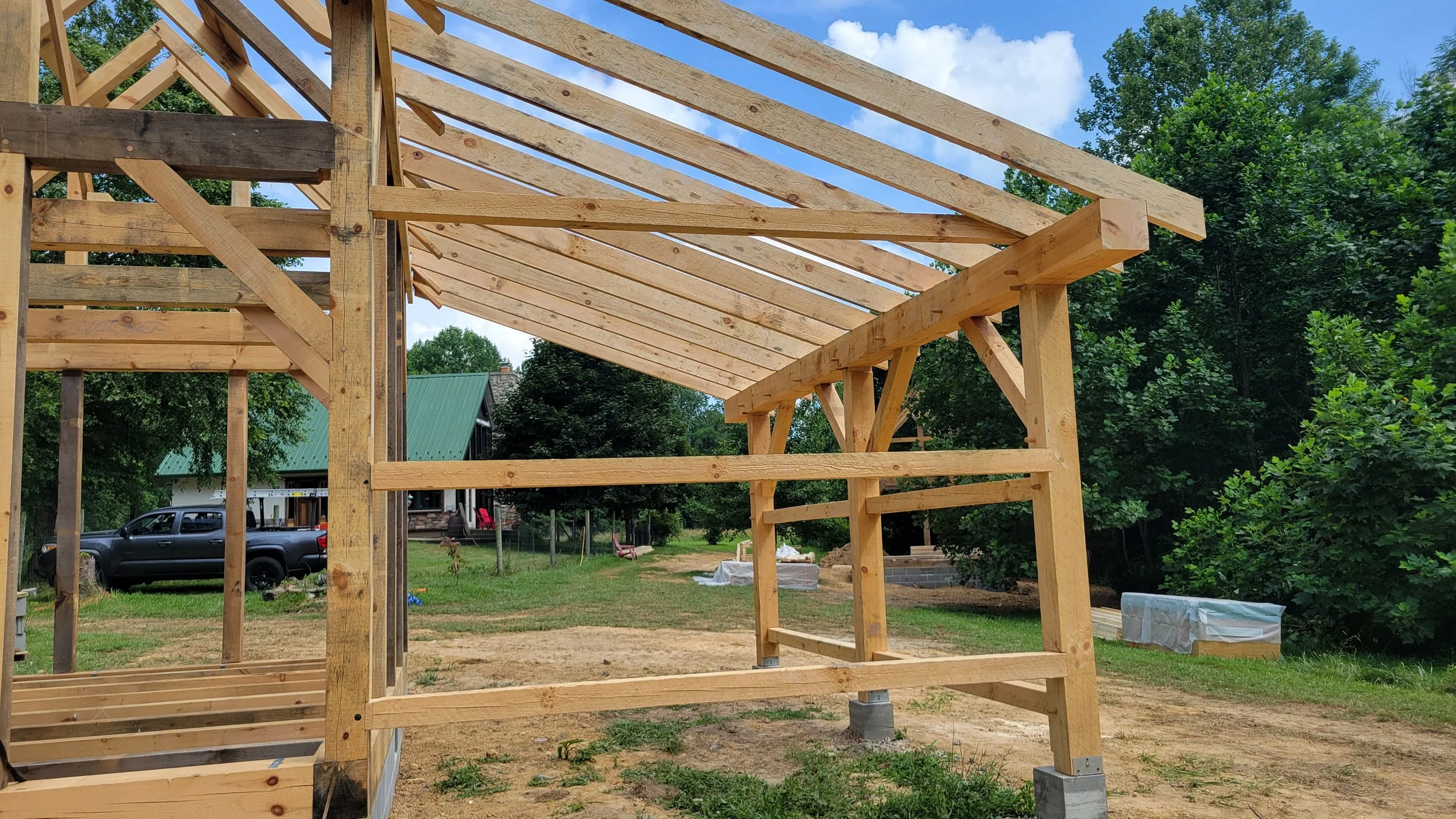 White Pine Timber Frame