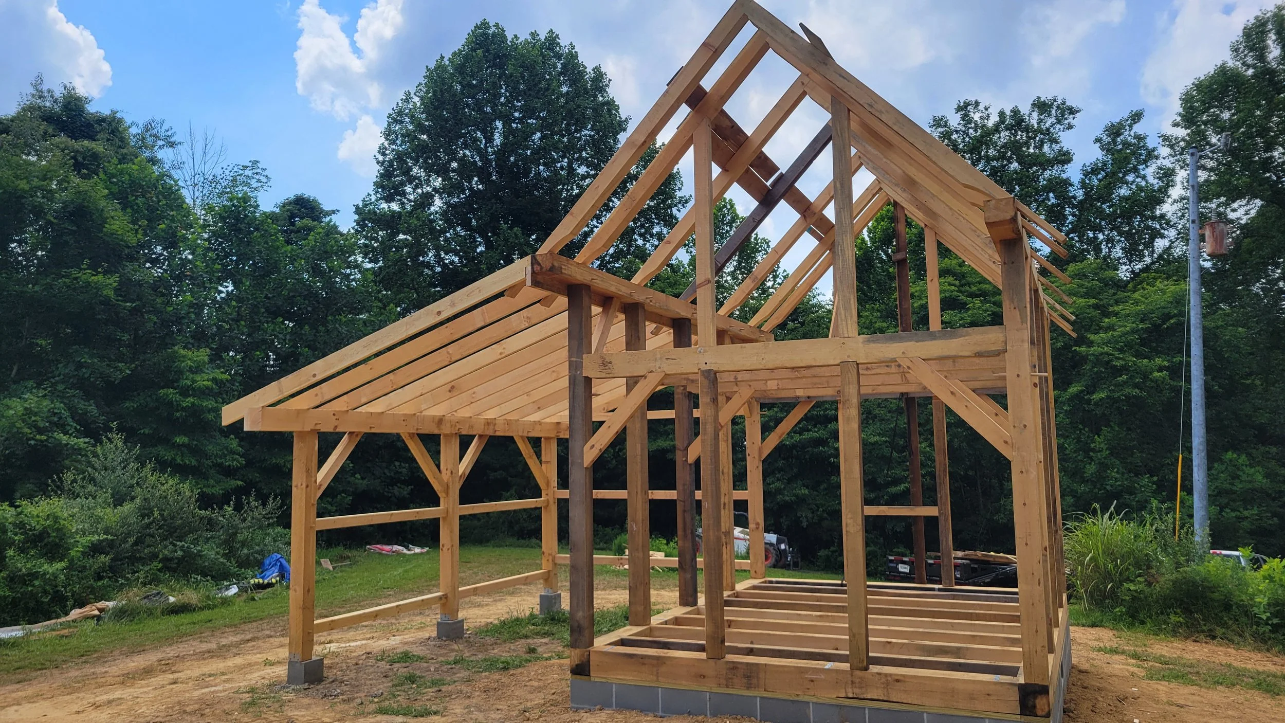 White Pine Timber Frame