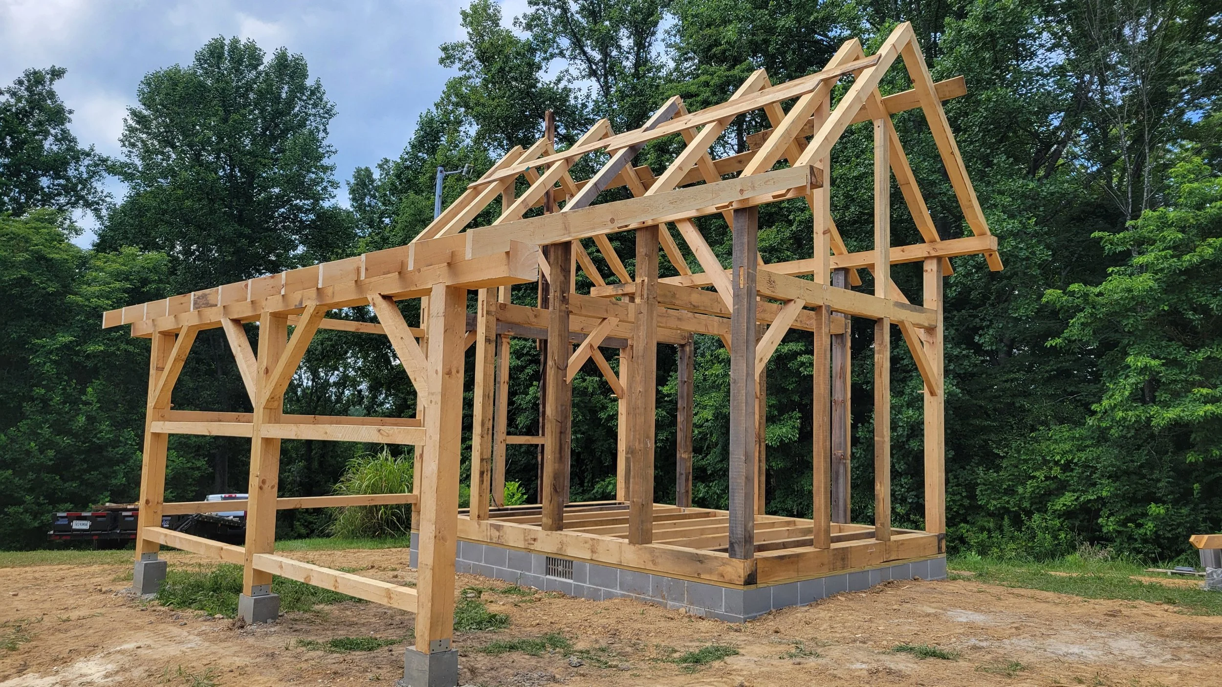 White Pine Timber Frame