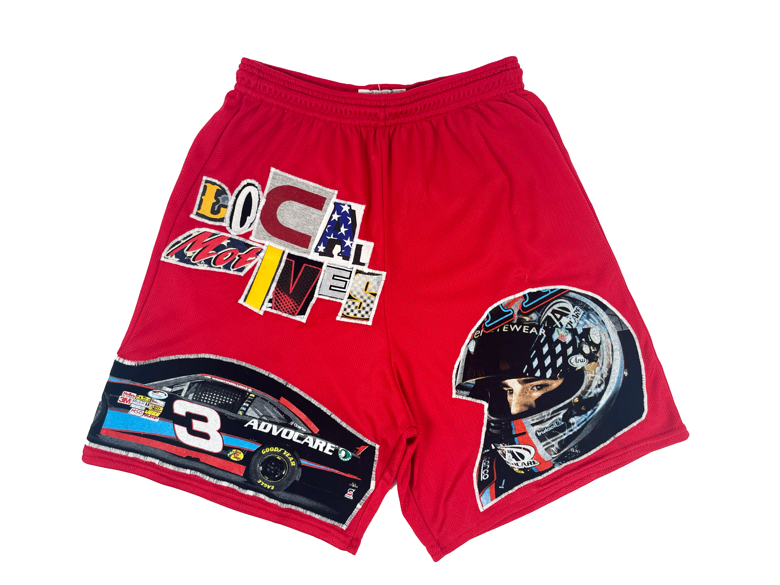 NASCAR LOGO RED SHORTS - SIZE SMALL