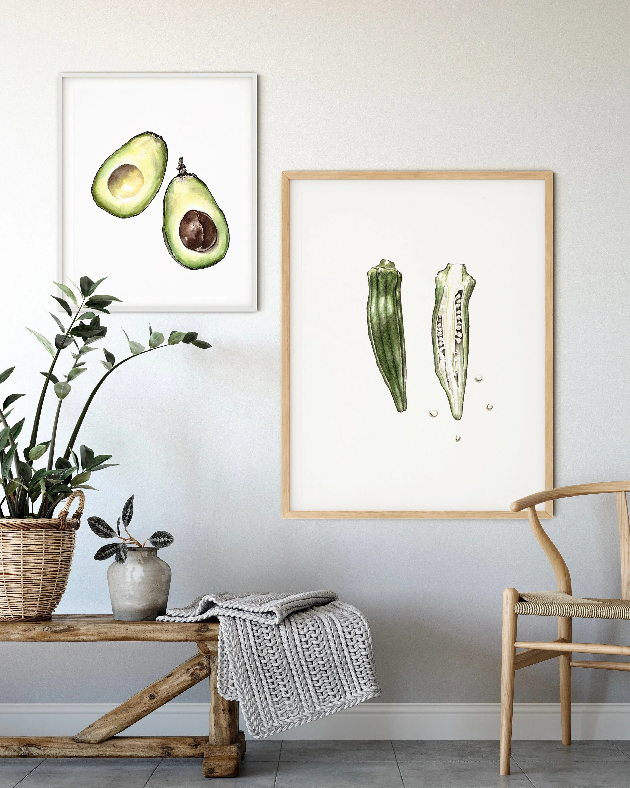 Okra Archival Print