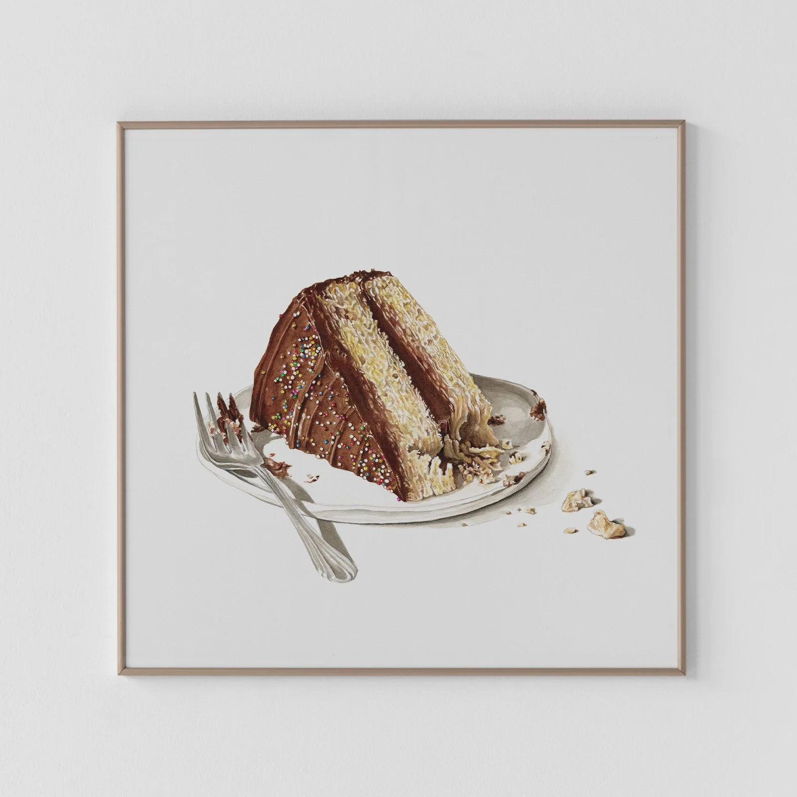 Birthday Cake Archival Print