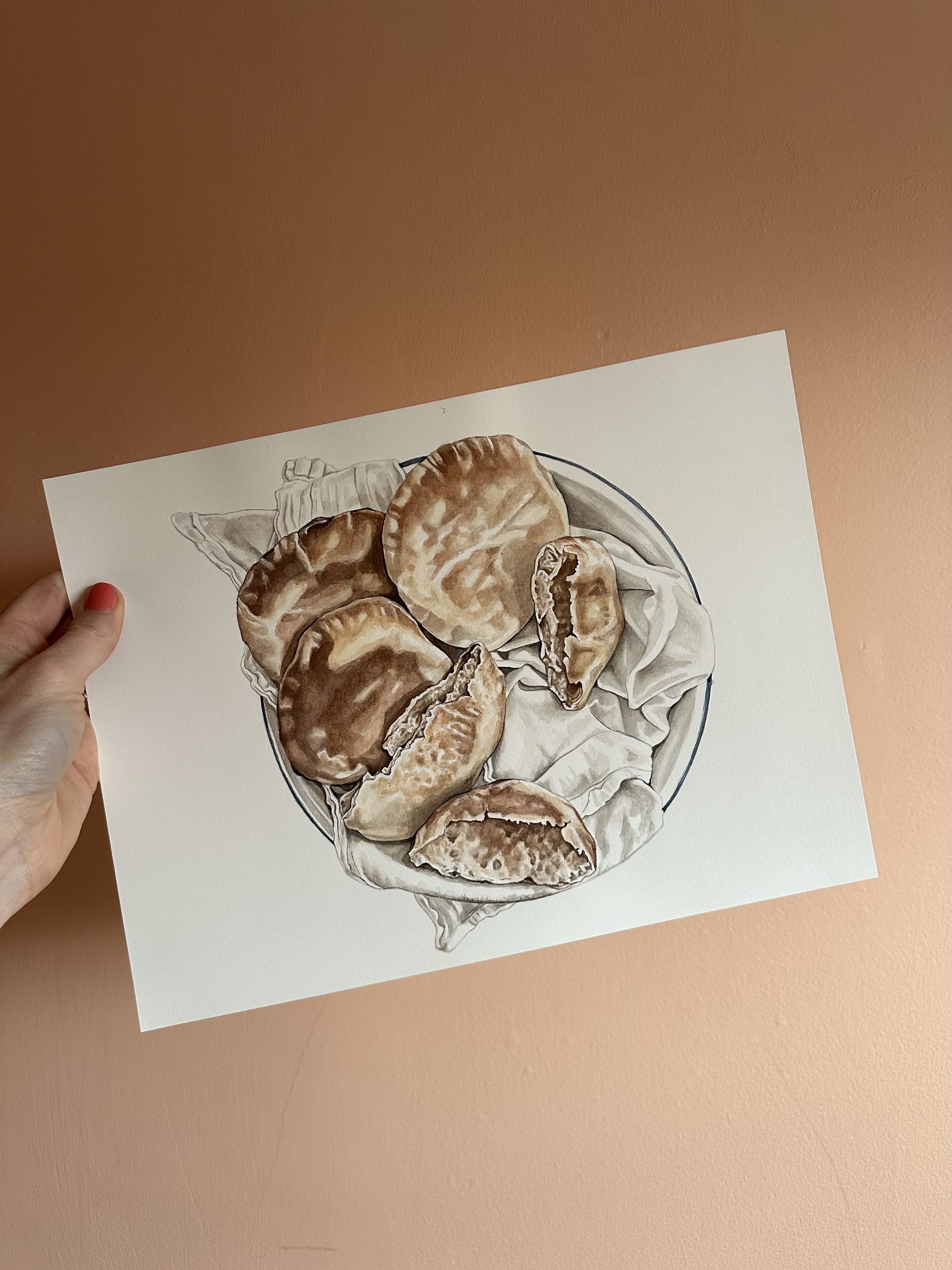 Original Pita Bread Painting