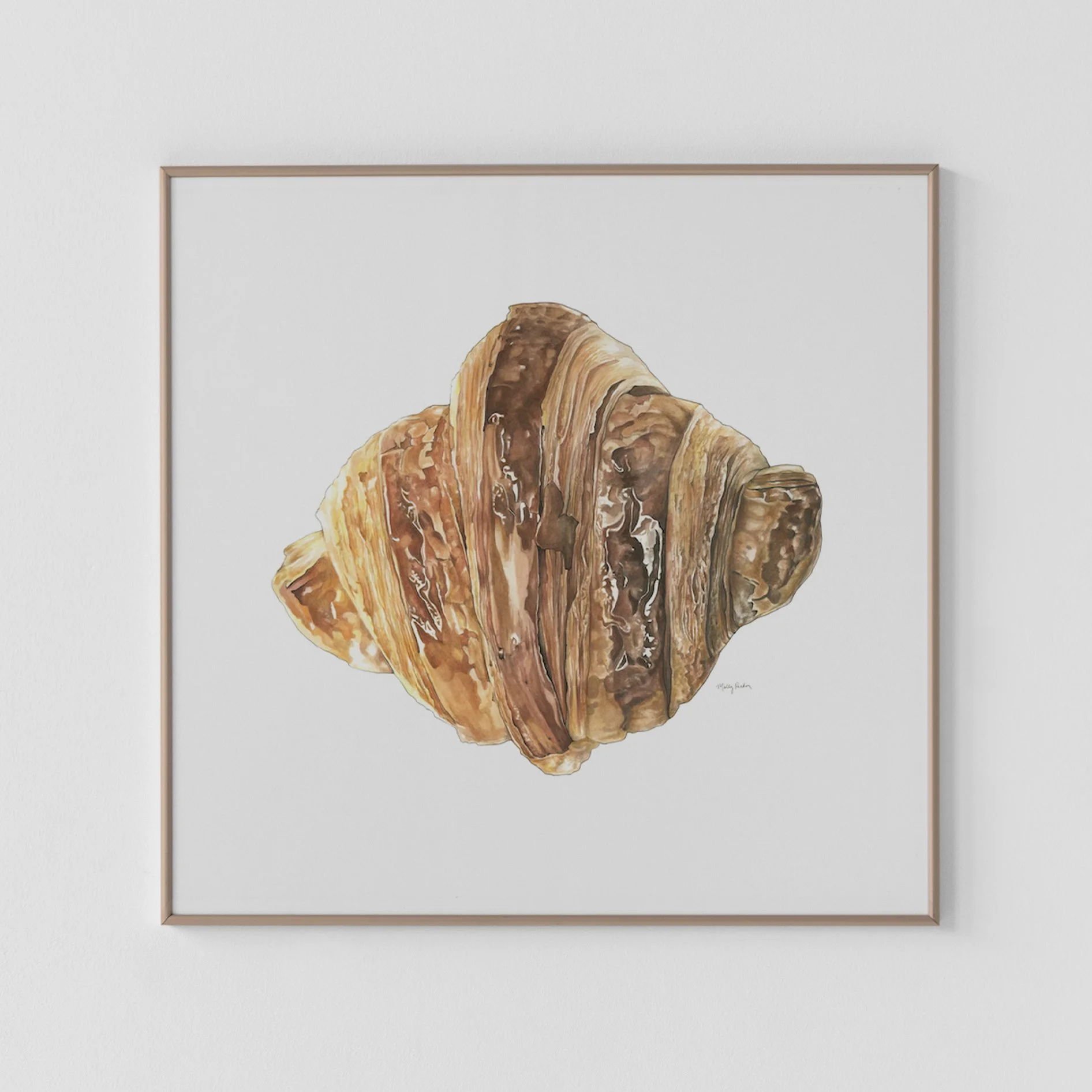Small Croissant II Archival Print (10x10")