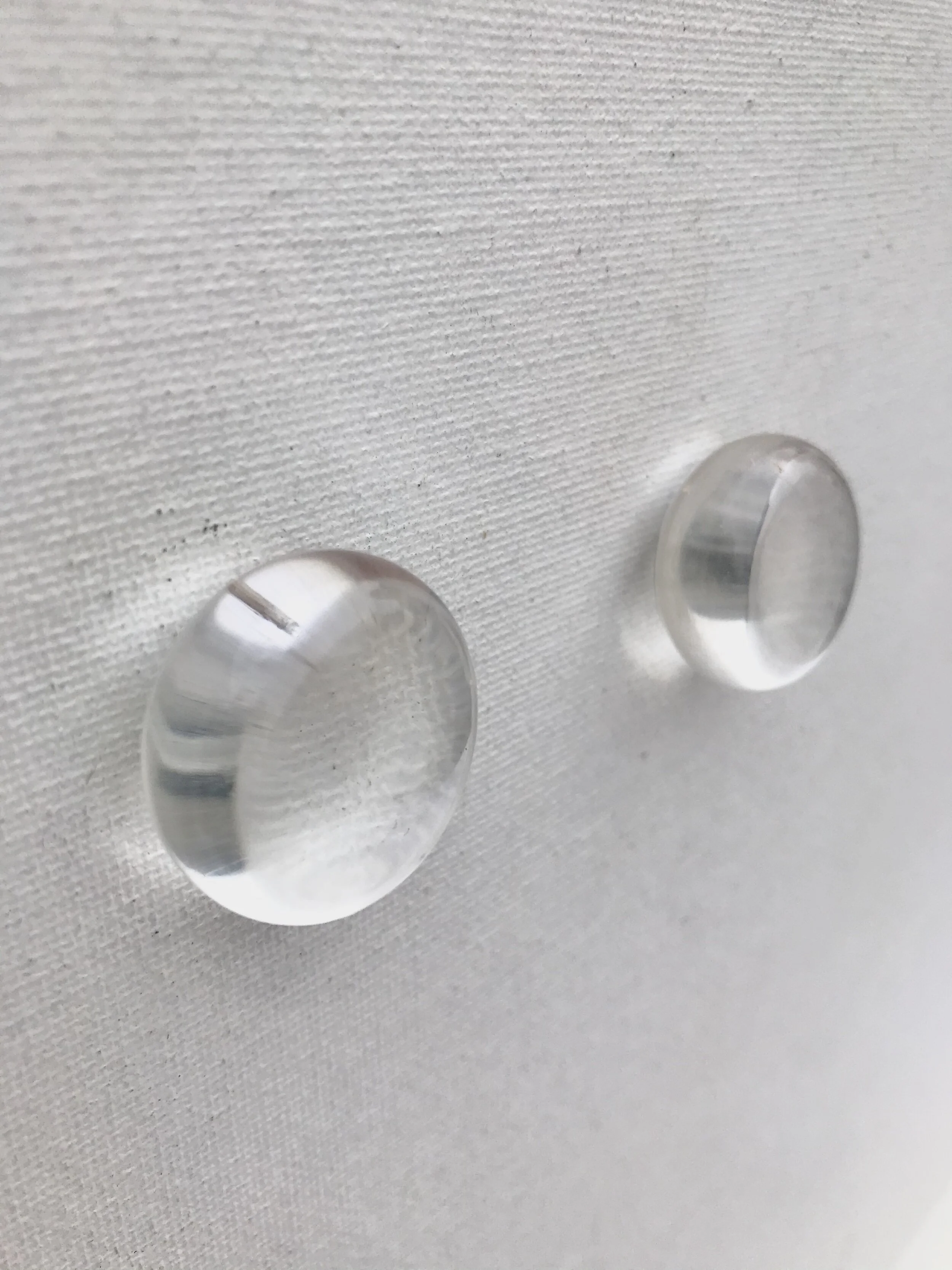 1980’s Lucite Button Earrings